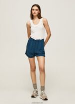 mujer camiseta con volantes en el cuello Pepe Jeans 44JTZ390 blanco - Imagen 2