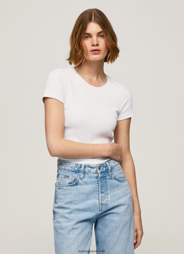mujer_camiseta_de_algodon_con_logo_pepe_jeans_44jtz404_blanco.jpg mujer camiseta de algodón con logo Pepe Jeans 44JTZ404 blanco - Imagen 1