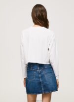 mujer camiseta estampada de manga larga Pepe Jeans 44JTZ428 blanco - Imagen 4