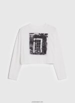 mujer camiseta estampada de manga larga Pepe Jeans 44JTZ428 blanco - Imagen 5