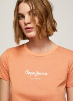 mujer camiseta estampada Pepe Jeans 44JTZ455 durazno