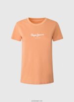 mujer camiseta estampada Pepe Jeans 44JTZ455 durazno - Imagen 5