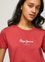 mujer camiseta estampada Pepe Jeans 44JTZ456 estudio rojo - Imagen 3