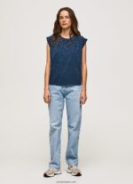 mujer camiseta jaspeada con mangas en la sisa Pepe Jeans 44JTZ406 dulwich - Imagen 2