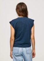 mujer camiseta jaspeada con mangas en la sisa Pepe Jeans 44JTZ406 dulwich - Imagen 4