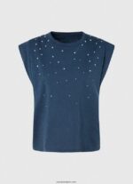 mujer camiseta jaspeada con mangas en la sisa Pepe Jeans 44JTZ406 dulwich - Imagen 5