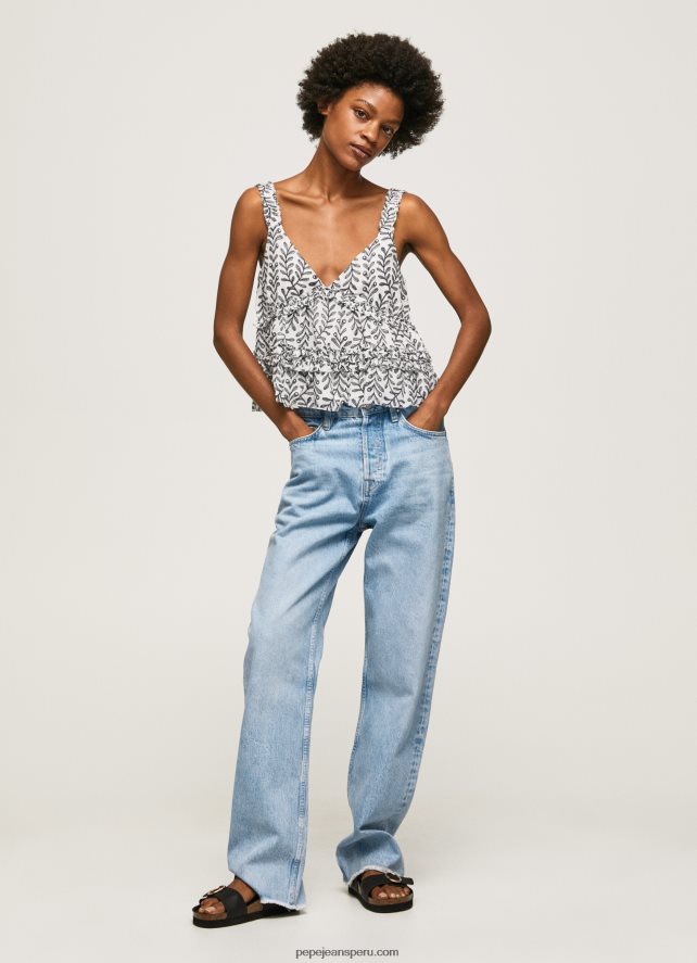 mujer camiseta sin mangas con estampado floral Pepe Jeans 44JTZ334 multi - Imagen 2