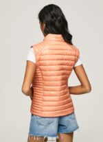 mujer chaleco capitonado con parche de goma Pepe Jeans 44JTZ133 durazno - Imagen 4