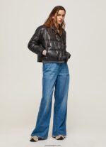 mujer chamarra capitonada brillante Pepe Jeans 44JTZ123 negro - Imagen 2