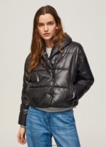 mujer chamarra capitonada brillante Pepe Jeans 44JTZ123 negro