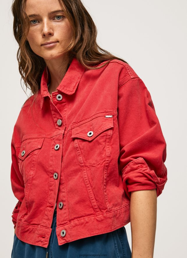 mujer_chamarra_de_mezclilla_regular_fit_pepe_jeans_44jtz141_estudio_rojo.jpg mujer chamarra de mezclilla regular fit Pepe Jeans 44JTZ141 estudio rojo - Imagen 1