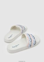 mujer chanclas de playa con juego deslizante Pepe Jeans 44JTZ691 blanquecino - Imagen 4