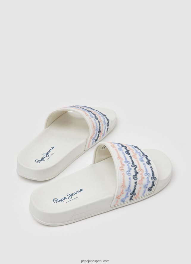 mujer chanclas de playa con juego deslizante Pepe Jeans 44JTZ691 blanquecino - Imagen 4