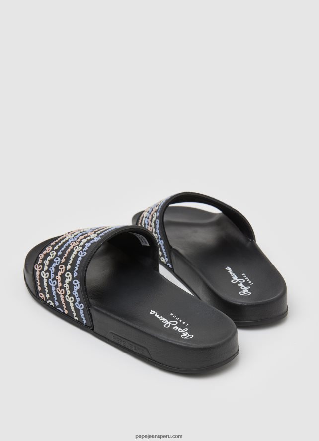 mujer chanclas de playa con juego deslizante Pepe Jeans 44JTZ692 negro - Imagen 4