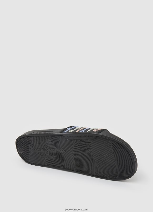 mujer chanclas de playa con juego deslizante Pepe Jeans 44JTZ692 negro - Imagen 5