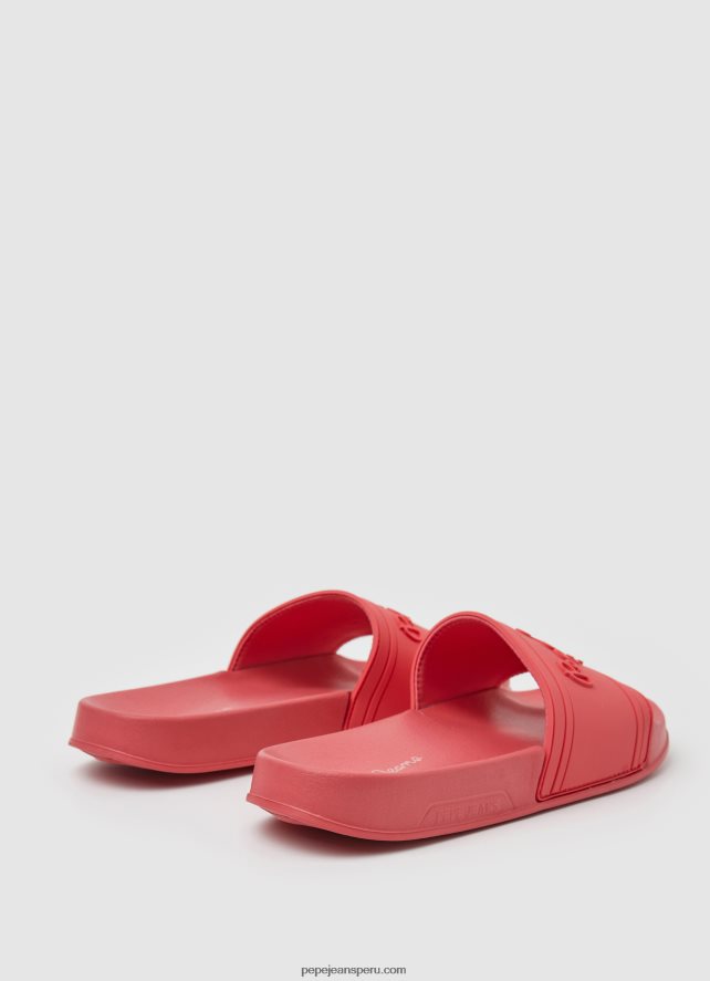 mujer chanclas de playa con logo deslizante Pepe Jeans 44JTZ684 coral - Imagen 4