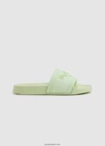 mujer chanclas de playa con logo deslizante Pepe Jeans 44JTZ688 verde fresco
