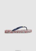 mujer chanclas de playa con motivo floral Pepe Jeans 44JTZ702 rojo
