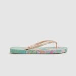 mujer chanclas de playa con rastrillo tropical Pepe Jeans 44JTZ703 mojito