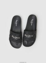 mujer chanclas de playa slider lisas Pepe Jeans 44JTZ690 negro - Imagen 2
