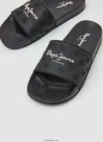 mujer chanclas de playa slider lisas Pepe Jeans 44JTZ690 negro - Imagen 3