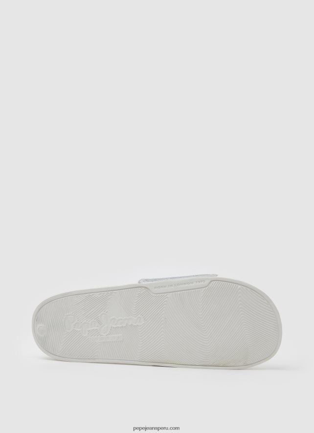 mujer Chanclas de playa Slider Sweet Pepe Jeans 44JTZ694 plata perla - Imagen 5