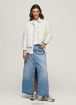 mujer chaqueta acolchada con rombos Pepe Jeans 44JTZ120 mousse - Imagen 3