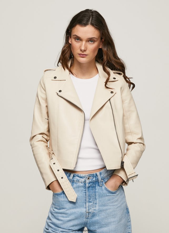 mujer chaqueta biker con hombreras hombreras Pepe Jeans 44JTZ115 sin encaje - Imagen 2