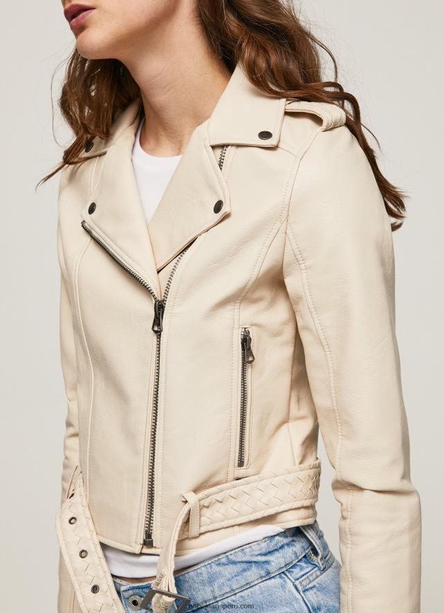 mujer chaqueta biker con hombreras hombreras Pepe Jeans 44JTZ115 sin encaje - Imagen 3