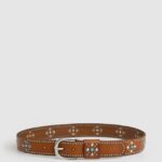 mujer cinturón de cuero bohemio Pepe Jeans 44JTZ765 coñac