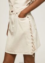 mujer falda de mezclilla de corte estándar Pepe Jeans 44JTZ474 mezclilla - Imagen 3