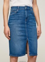 mujer falda de mezclilla de corte estándar Pepe Jeans 44JTZ485 mezclilla - Imagen 3