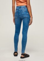 mujer jeans ajustados con cintura alta Pepe Jeans 44JTZ58 mezclilla - Imagen 4