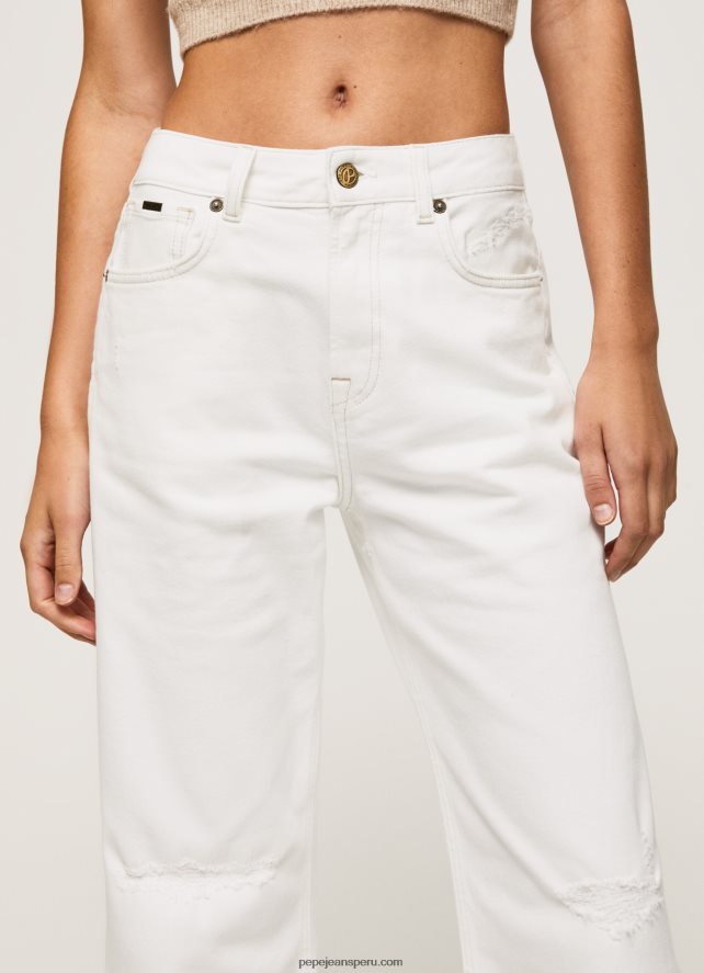 mujer jeans color avellana de talle alto Pepe Jeans 44JTZ2 mezclilla - Imagen 3