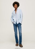 mujer jeans Grace slim de talle alto Pepe Jeans 44JTZ70 mezclilla