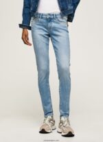 mujer jeans pitillo con tiro medio Pepe Jeans 44JTZ42 mezclilla - Imagen 2