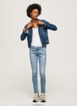 mujer jeans pitillo con tiro medio Pepe Jeans 44JTZ42 mezclilla