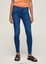 mujer jeans pitillo con tiro medio Pepe Jeans 44JTZ50 mezclilla - Imagen 2