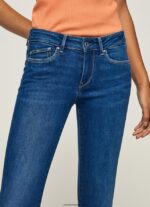 mujer jeans pitillo con tiro medio Pepe Jeans 44JTZ50 mezclilla - Imagen 3