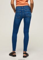 mujer jeans pitillo con tiro medio Pepe Jeans 44JTZ50 mezclilla - Imagen 4