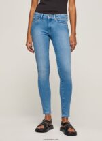 mujer jeans pitillo con tiro medio Pepe Jeans 44JTZ51 mezclilla - Imagen 2