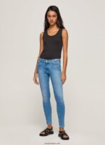 mujer jeans pitillo con tiro medio Pepe Jeans 44JTZ51 mezclilla