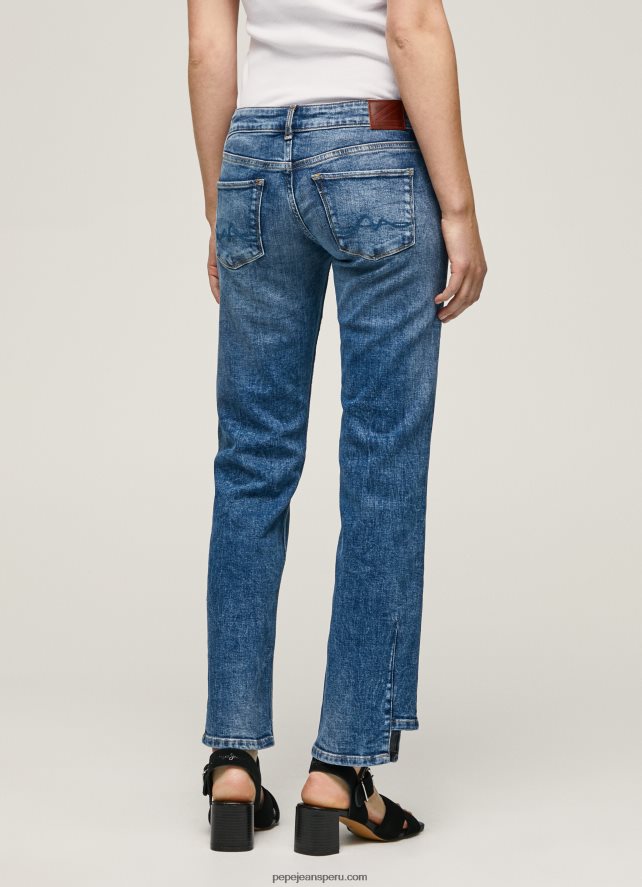 mujer jeans rectos de tiro bajo alex Pepe Jeans 44JTZ24 mezclilla - Imagen 5