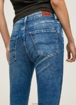 mujer jeans regent de talle alto Pepe Jeans 44JTZ46 mezclilla - Imagen 2