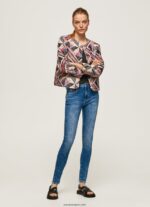 mujer jeans regent de talle alto Pepe Jeans 44JTZ46 mezclilla