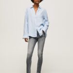 mujer jeans regent de talle alto Pepe Jeans 44JTZ47 mezclilla