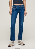 mujer jeans saturn de tiro medio Pepe Jeans 44JTZ21 mezclilla - Imagen 2