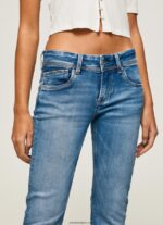mujer jeans saturn de tiro medio Pepe Jeans 44JTZ22 mezclilla - Imagen 3