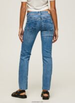 mujer jeans saturn de tiro medio Pepe Jeans 44JTZ22 mezclilla - Imagen 4