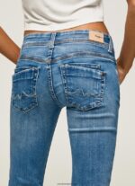 mujer jeans saturn de tiro medio Pepe Jeans 44JTZ22 mezclilla - Imagen 5